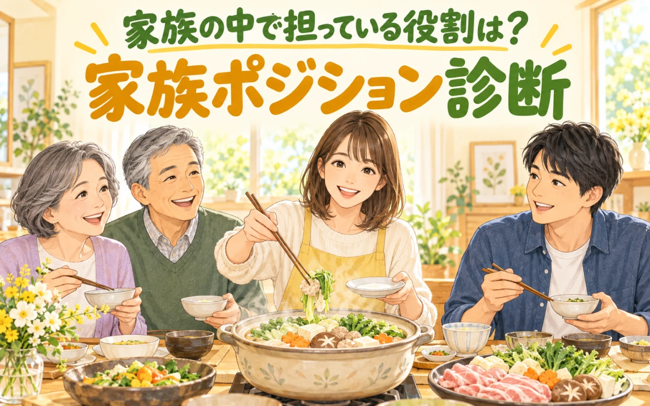 家族の中で担っている役割は?家族ポジション診断のサムネイル