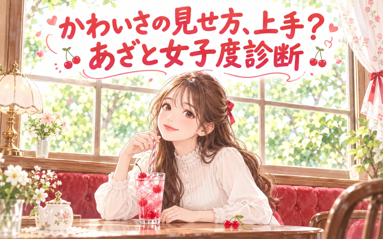 かわいさの見せ方、上手?あざと女子度診断のメイン画像