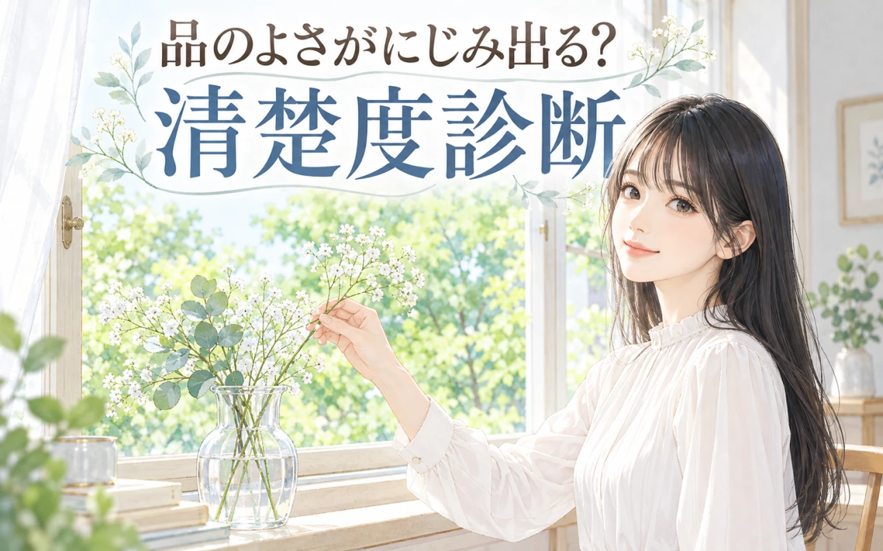 品のよさがにじみ出る?清楚度診断のサムネイル