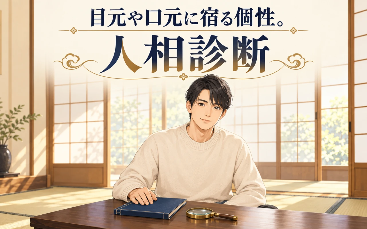 目元や口元に宿る個性。人相診断のサムネイル