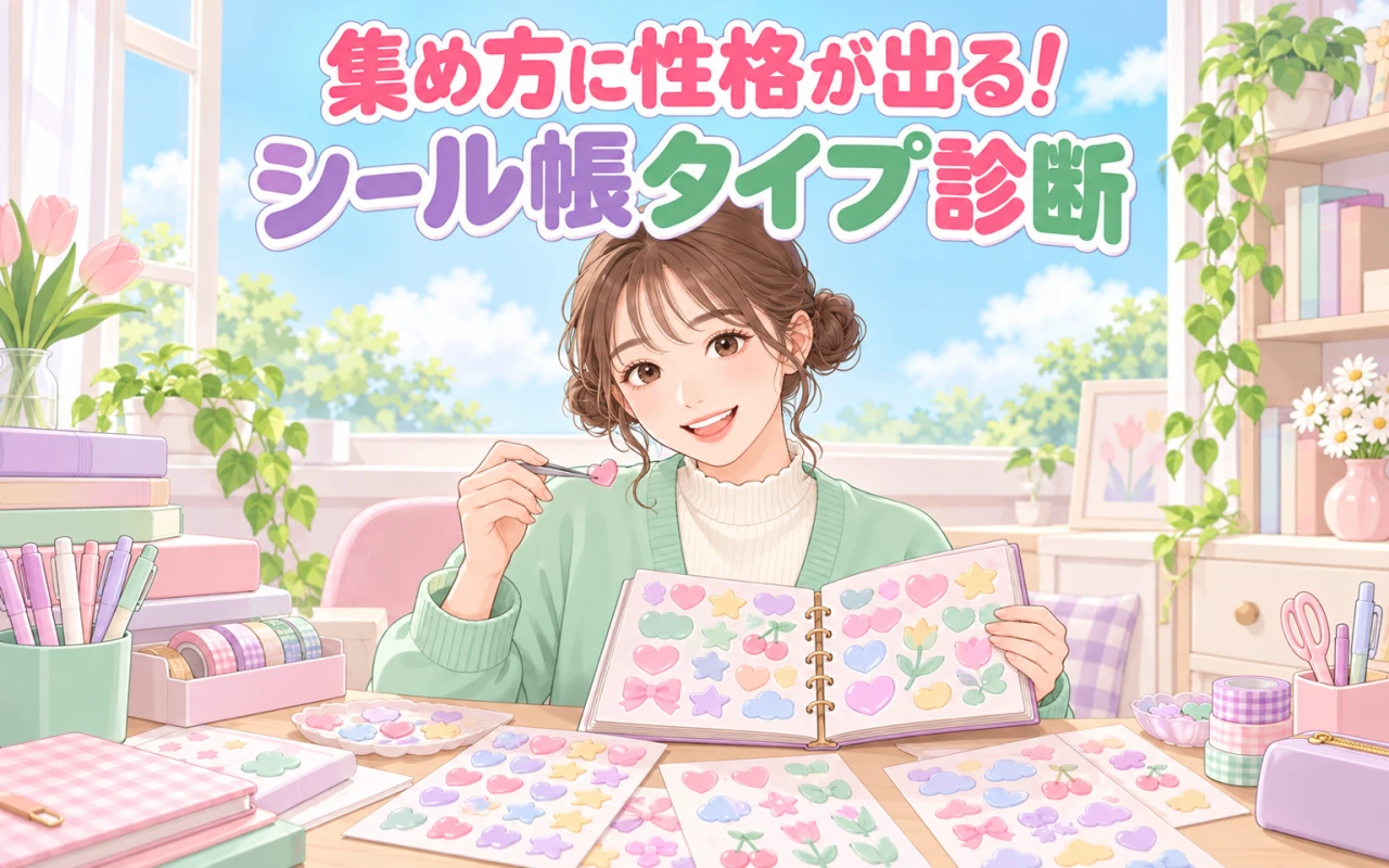 集め方に性格が出る!シール帳タイプ診断のサムネイル