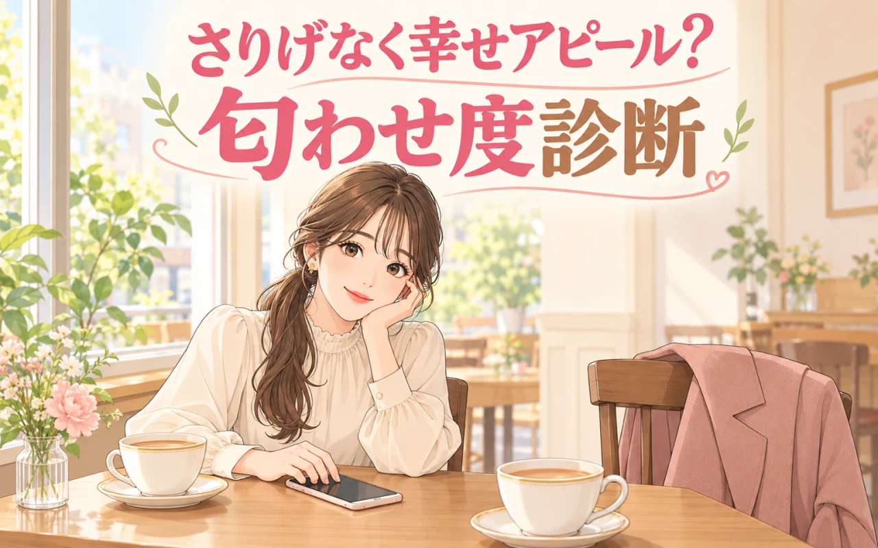 さりげなく幸せアピール?匂わせ度診断のサムネイル