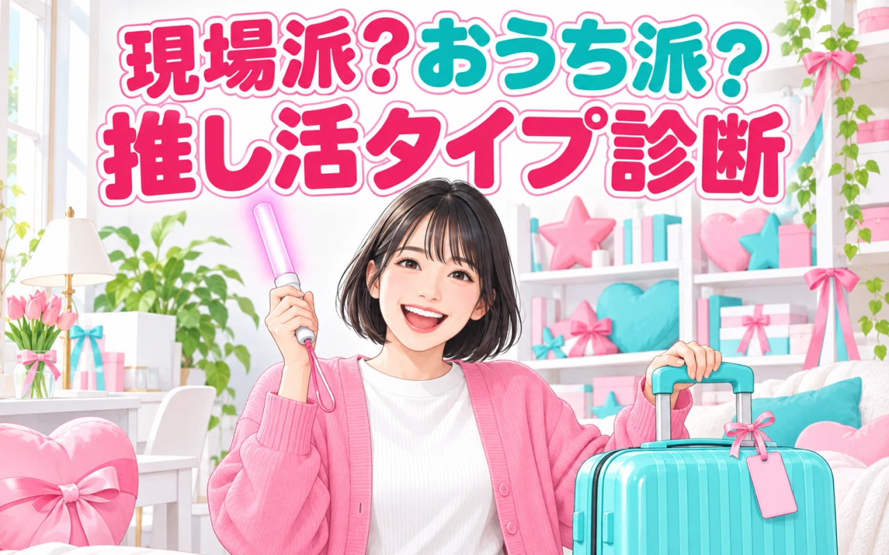現場派?おうち派?推し活タイプ診断のサムネイル
