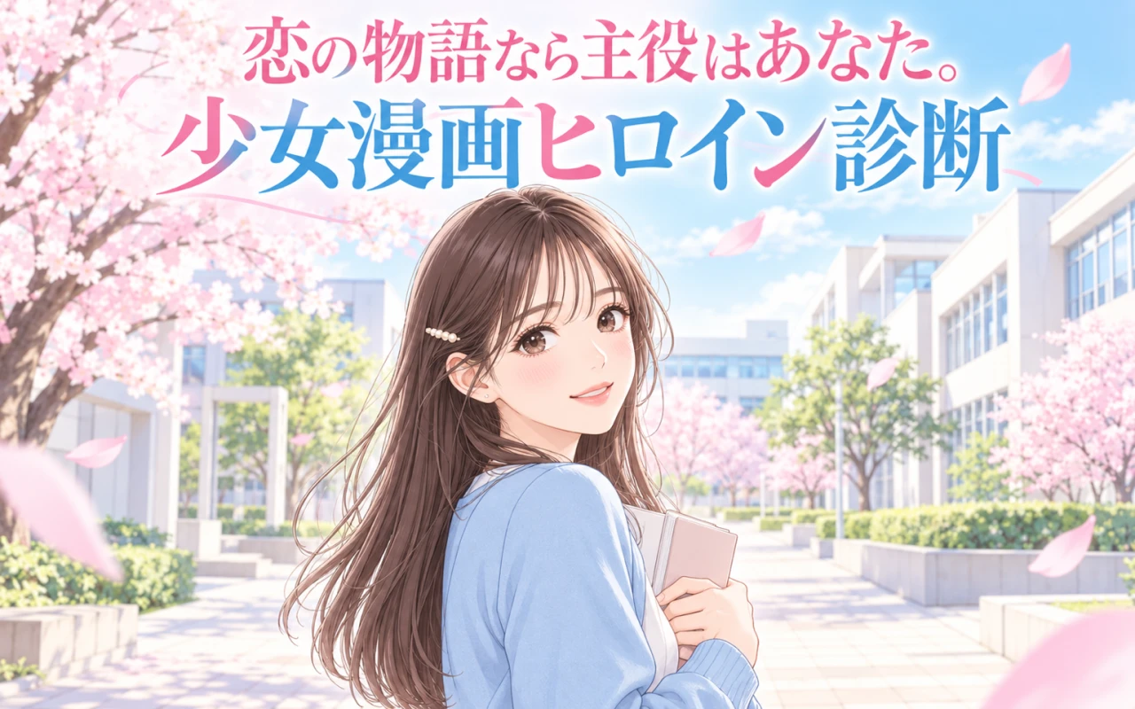 恋の物語なら主役はあなた。少女漫画ヒロイン診断のサムネイル