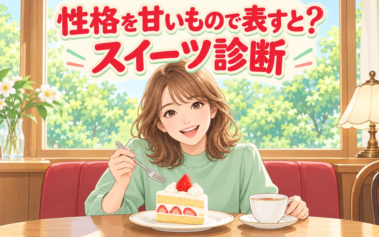 性格を甘いもので表すと?スイーツ診断のサムネイル