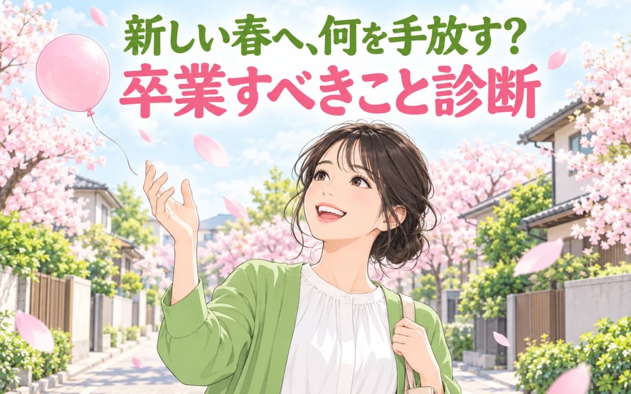 新しい春へ、何を手放す?卒業すべきこと診断のサムネイル