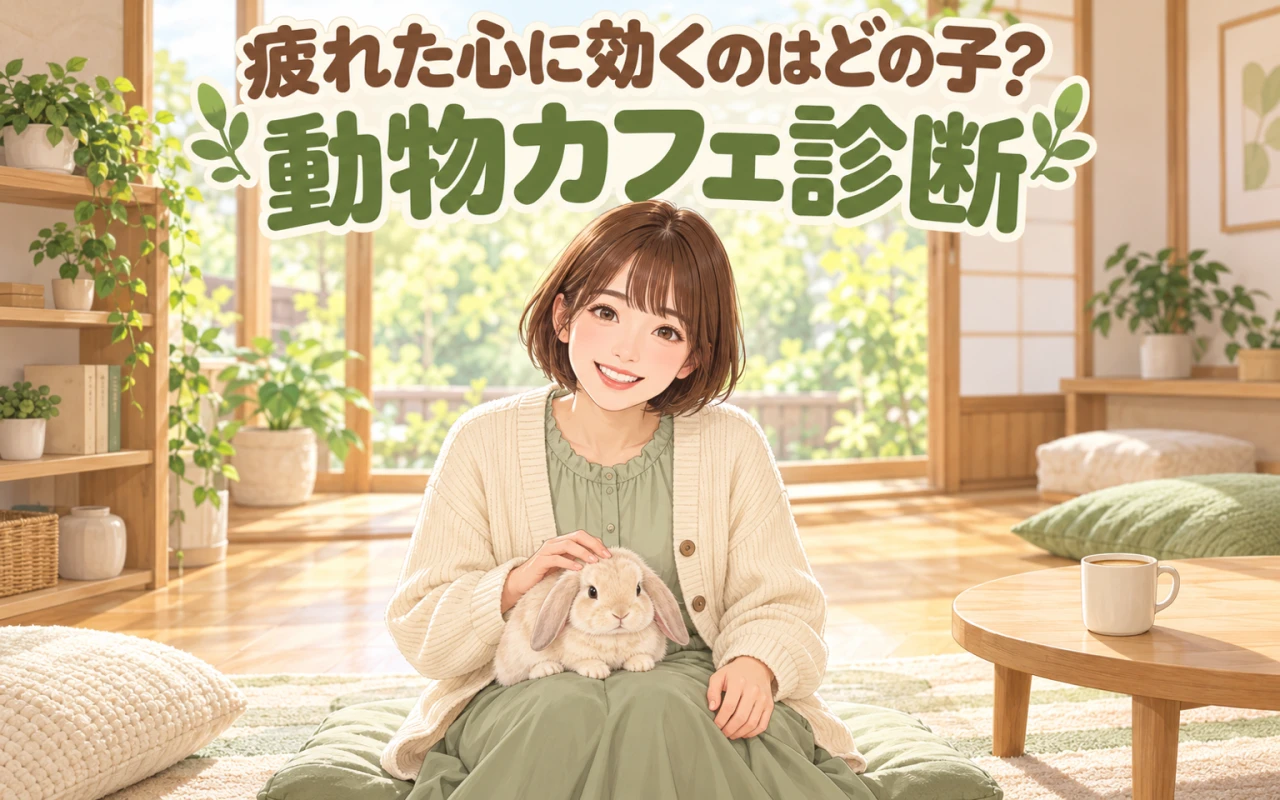 疲れた心に効くのはどの子?動物カフェ診断のサムネイル