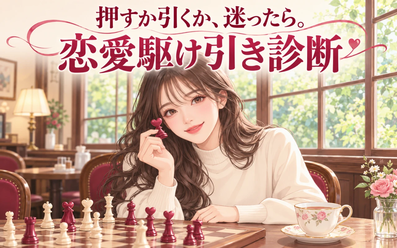 押すか引くか、迷ったら。恋愛駆け引き診断のサムネイル